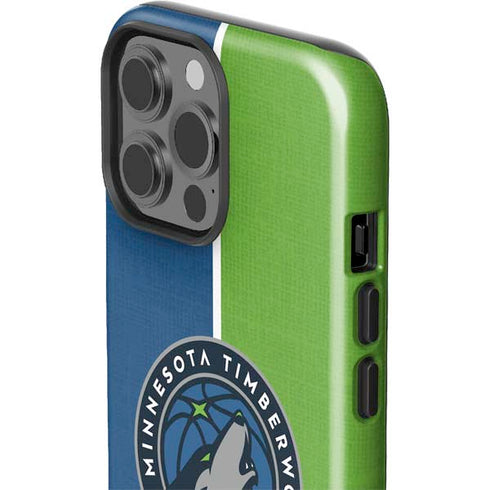 NBA Minnesota Timberwolves Canvas iPhone 15 Pro Max Impact Case